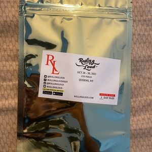 Rolling Loud NY 10/28-10/30 3Day GA Tier 2 Wristband